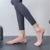 Breathable Yoga Socks Women Round Toe Short Ankle Non Slip Pilates Socks Comfortable Dance Socks
