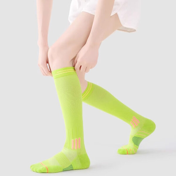 Professional Women’s Compression Socks Long Calf Support Running Training Jump Rope Yoga Socks