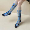 Asymmetric AB Socks Women JK Style Korean INS Long Tube Over Knee Slim Compression Fashion Socks