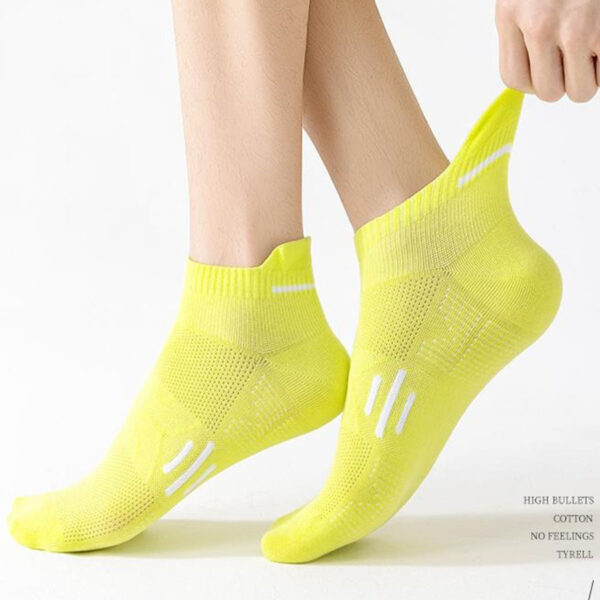 Summer Men’s Cotton Sports Socks Low Cut Sweat Absorbing Anti Odor Running Marathon Basketball Socks Bulk