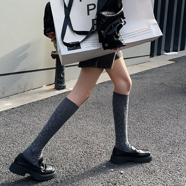 Fashion Original Black JK Over the Knee Socks Women Slim Leg Long Tube Stockings Mid Calf Knee High Socks