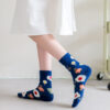 Sweet HyunA Style Mid-Calf Socks Women Korean INS Trend Cute College Girl Cotton Socks