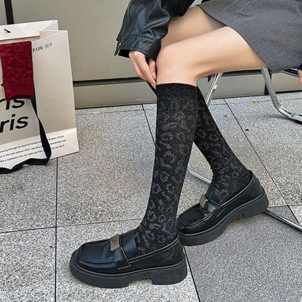 Fashion Original Black JK Over the Knee Socks Women Slim Leg Long Tube Stockings Mid Calf Knee High Socks