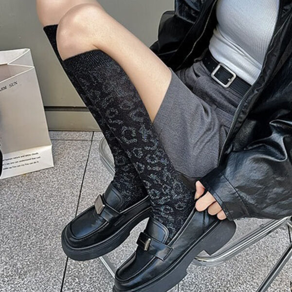 Fashion Original Black JK Over the Knee Socks Women Slim Leg Long Tube Stockings Mid Calf Knee High Socks
