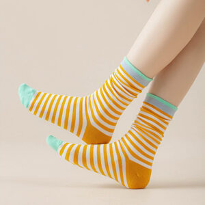Women Socks New Autumn Winter Japanese Fashion Harajuku Colorful Striped Socks Medias Cotton Thick Warm Long Funny Socks