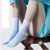 Women's Socks New Outer Wear Ins Girl Style Gradient Letter G Sports Socks Female Spring Summer Trendy Brand Multicolor Socks