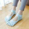Luxury Style Women’s Yoga Socks Five Finger Anti Slip Pilates Socks Breathable Athletic Toe Socks
