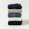 Breathable Bamboo Fiber Cotton Socks Men’s Crew Socks Anti Odor Mid Calf for Spring Autumn
