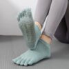 Luxury Style Women’s Yoga Socks Five Finger Anti Slip Pilates Socks Breathable Athletic Toe Socks