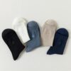 Breathable Bamboo Fiber Cotton Socks Men’s Crew Socks Anti Odor Mid Calf for Spring Autumn